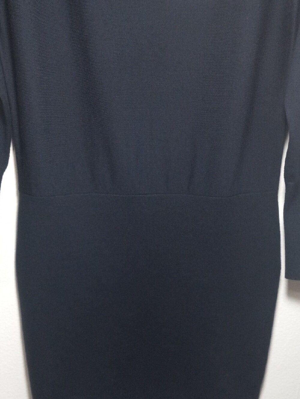 Theory Black Long-Sleeve Knit Sheath Dress - Picture 4 of 8